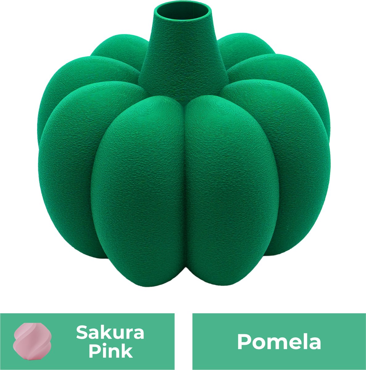 Lovora Pomela organische vaas – Decoratieve vaas - Sakura Roze - 3d geprinte vaas – geschikt voor droogbloemen