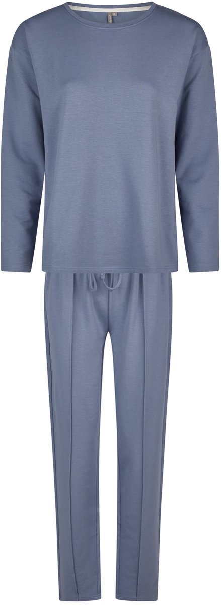 By Louise Dames Huispak Broek + Sweater Effen Donkerblauw - Maat XXL