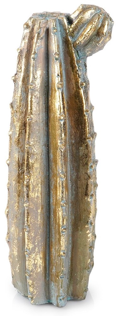 vilde Wazon - Gouden Kaktus - 47,5 cm - Cement