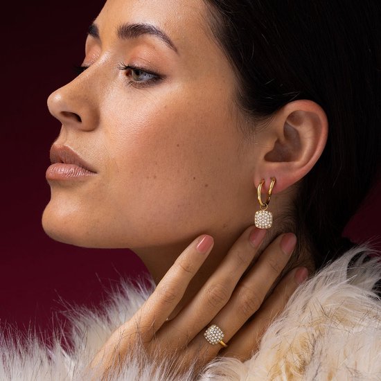 My Bendel - MB3704 - Bague dorée avec pierres en zircone - My Bendel - Avec emballage cadeau de luxe