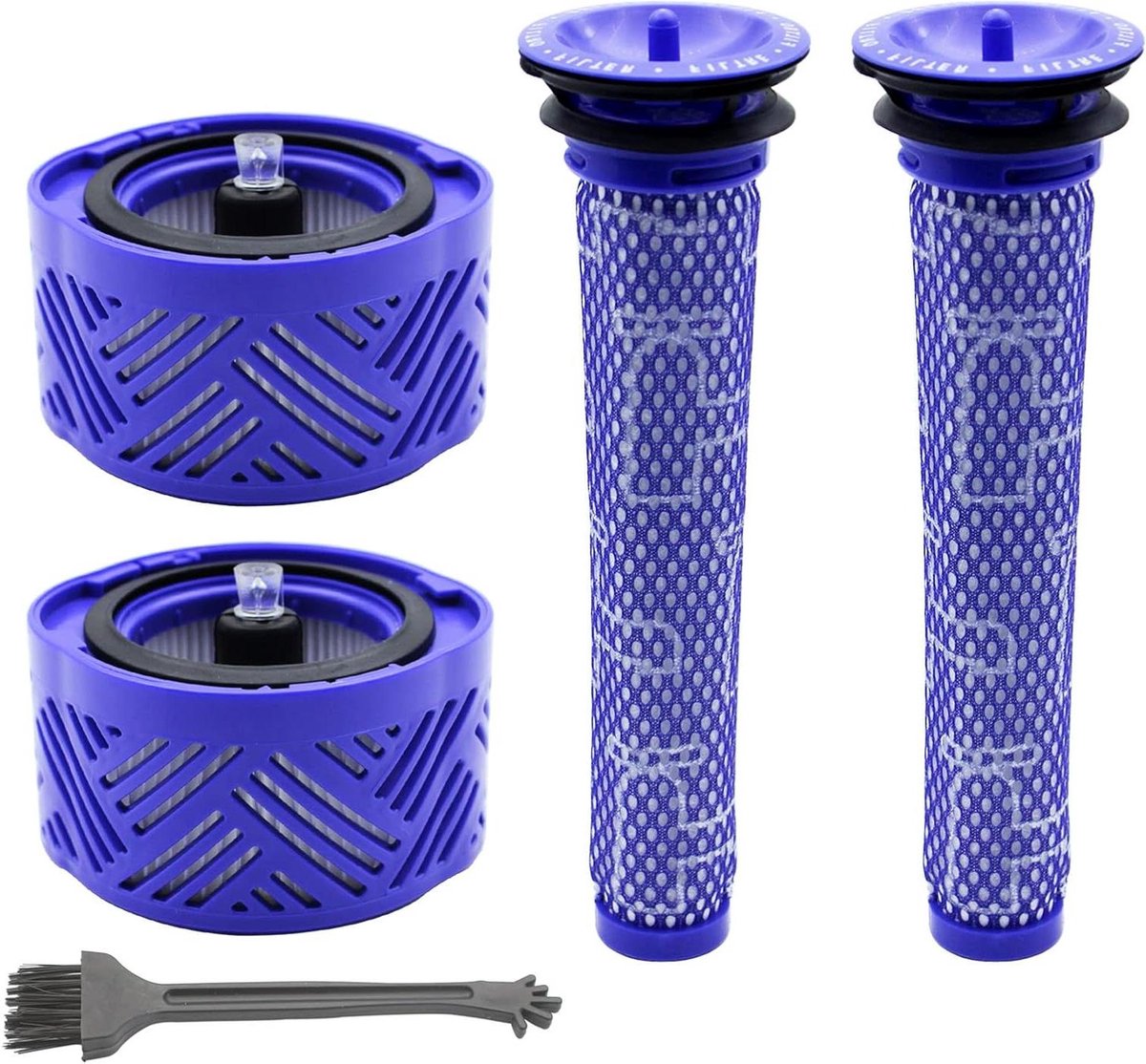 EGoods - 4-pack stofzuigerfilters compatibel met Draadloze Stofzuiger - Reinigingsset voor Dyson V6 - HEPA Filters - Vervangende Onderdelen