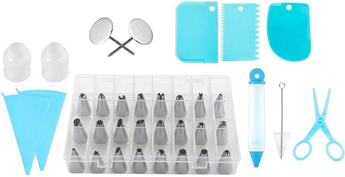 Bakken Set: 37-delige Cake Decoratie Set met Piping Tools