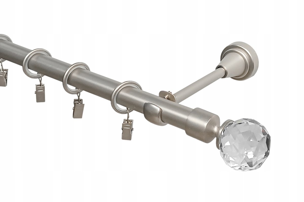 Metalen Gordijnroede 19mm 140cm Satiné Imperia Deco - Diverse Eindkappen