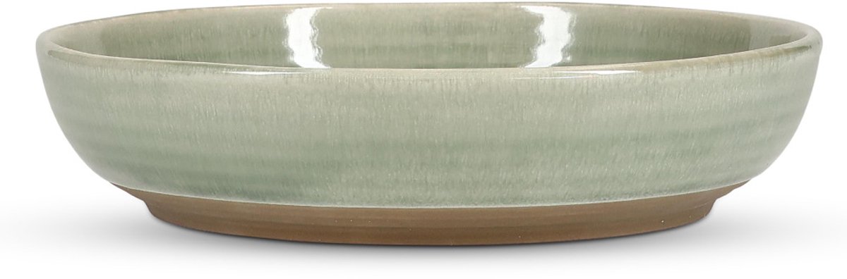 Salt & Pepper Diep bord pasta bord 23xH5cm groen Cameo (Set van 2)