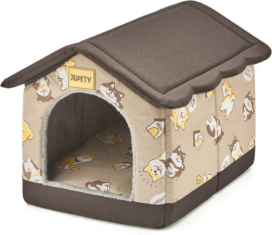 Winter hondenhuis winterhuis met flexibele stoffen deur | gezellig
