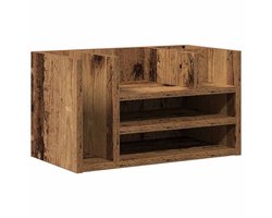 Bureau | Computerbureau | Tafel Organizer artisanaal eikenkleurig 44.5 x 24 x 25 cm