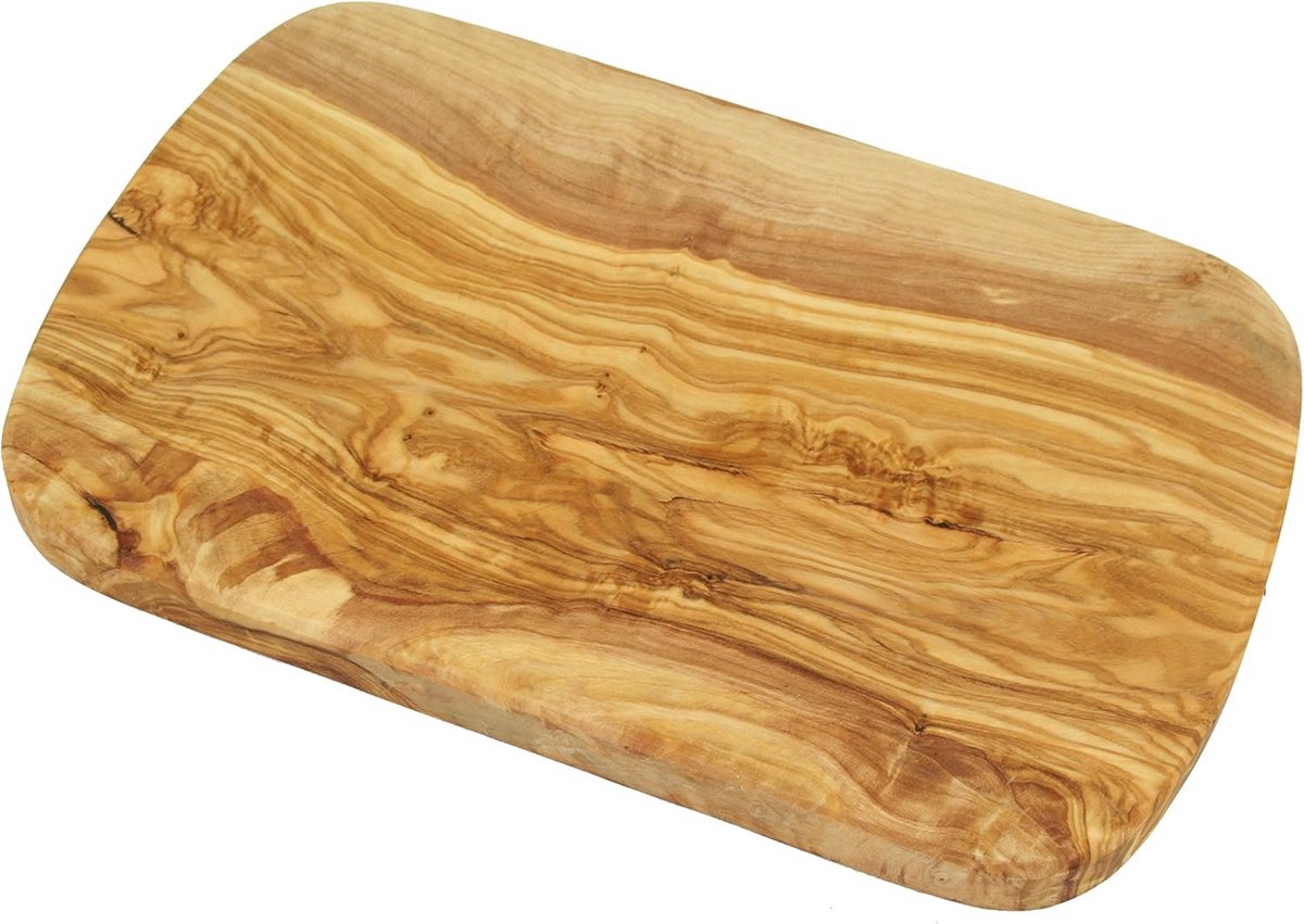 Olijfhouten Serveerplank 22 cm - Ambachtelijk Broodplankje