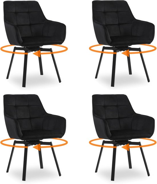 LIFERUN Tuinstoelen Set Van 2 – 360° Draaibaar, Grijs, Metalen Frame, Tot 150 Kg, Hoge Rugleuning, Weerbestendig, Ideaal Voor Terras, Balkon Of Tuin
