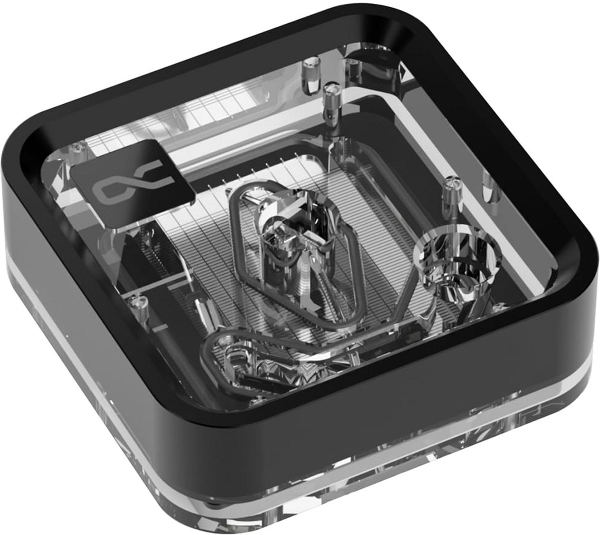 Waterkoeler voor CPU Desktop - Koper en Acryl met D-RGB Verlichting
