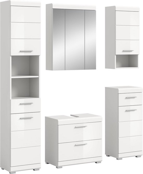 KINGFOM Multifunctionele bureau-organizer met 3 opbergvakken, pennenkoker ( wit