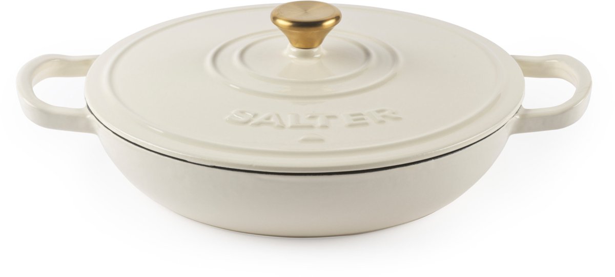 Salter Chester Ondiepe Ovenschaal – 30cm Dutch Oven - Crème
