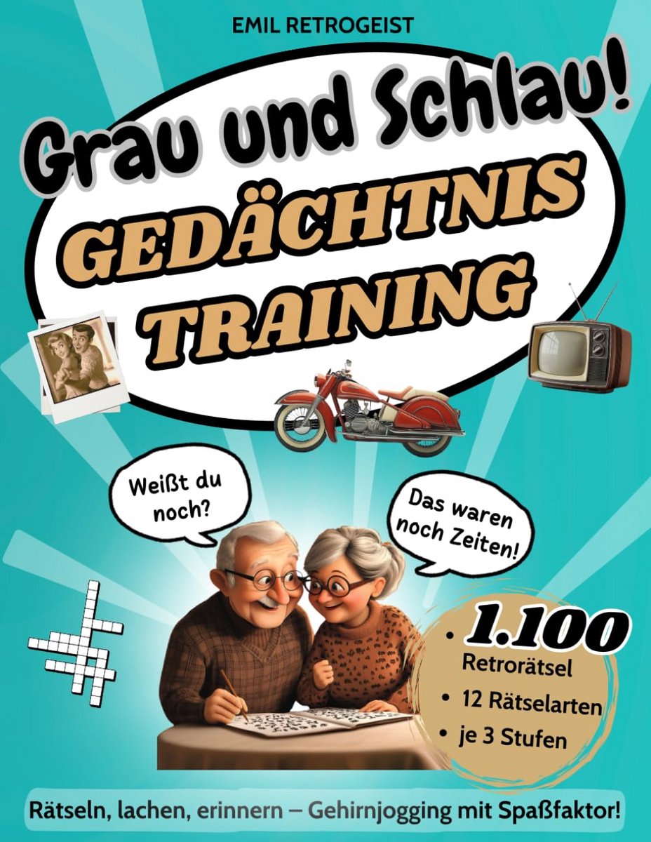 Groot Nostalgisch Raadselboek met Meer dan 1000 Opgaven - Geheugentraining met Grote Letters
