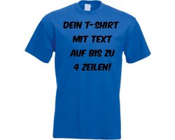 Bedrukbaar T-shirt voor Heren met Eigen Tekst of Leuke Tekst - Persoonlijk Cadeau