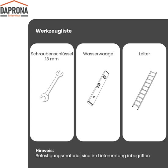 Veilig Looprooster Set voor Platte Dakpannen - 120cm - Tegelrood ...