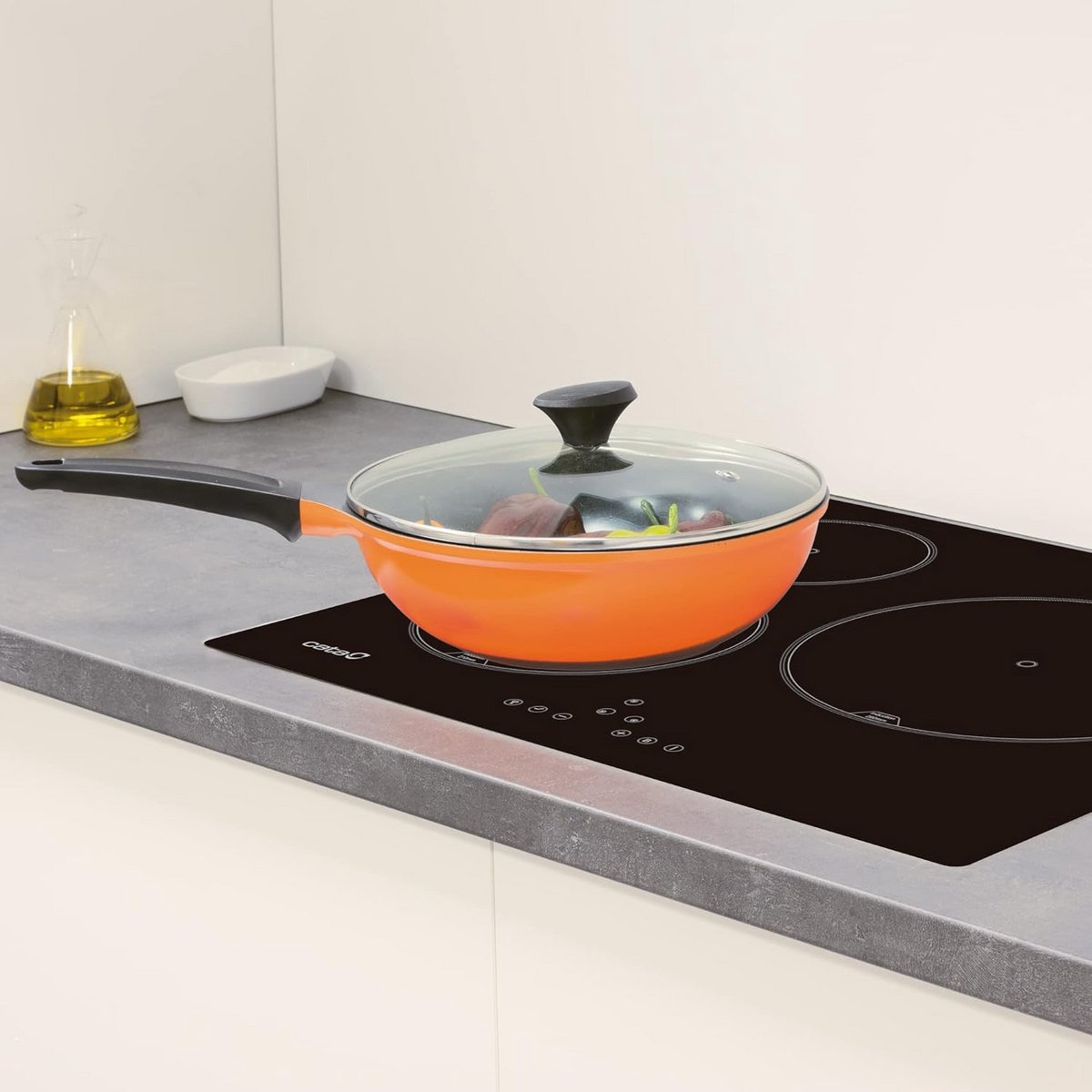 Inbouw Inductiekookplaat Zwart met 3 Zones en Touch Bediening
