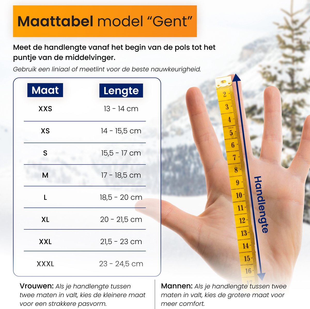 R2B Waterdichte Handschoenen - Maat XL, Thermische Handschoenen voor touchscreen, Waterdicht en Winddicht, Handschoenen winter met Thinsulate voor Dames en Heren, Ultieme Isolatie