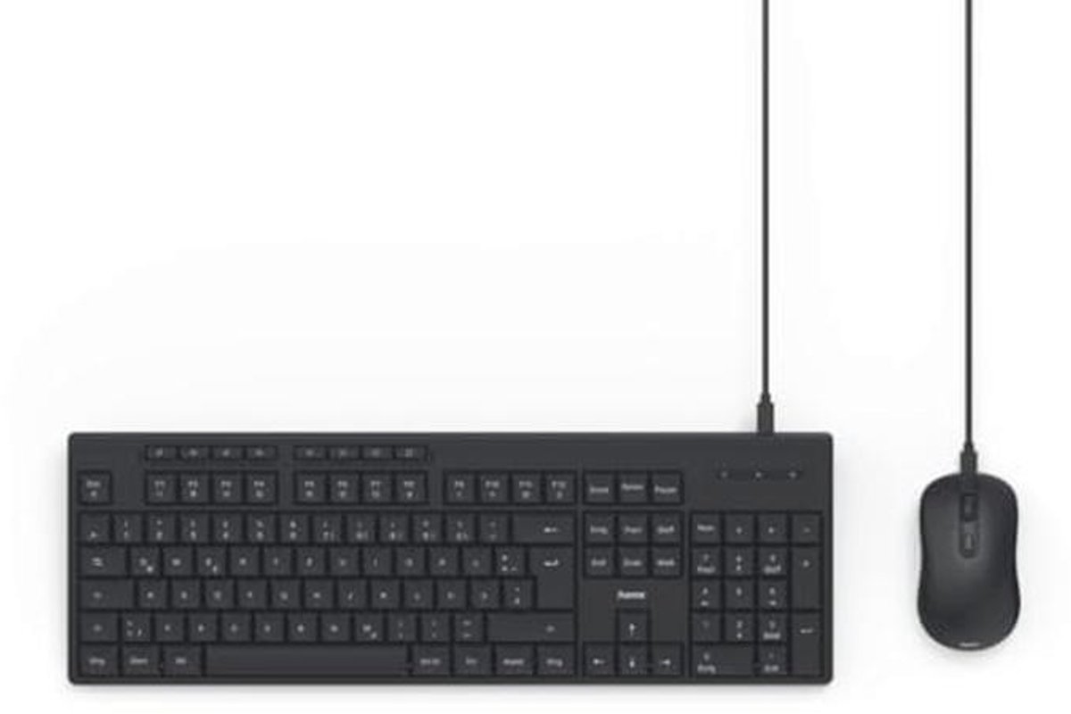 Ergonomische Toetsenbord-Muisset met USB Aansluiting - Stille Toetsen en Aanpasbare DPI