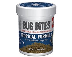 Tropisch vissenvoer met insectenlarven - Langzaam zinkend granulaat voor optimaal welzijn 45 g