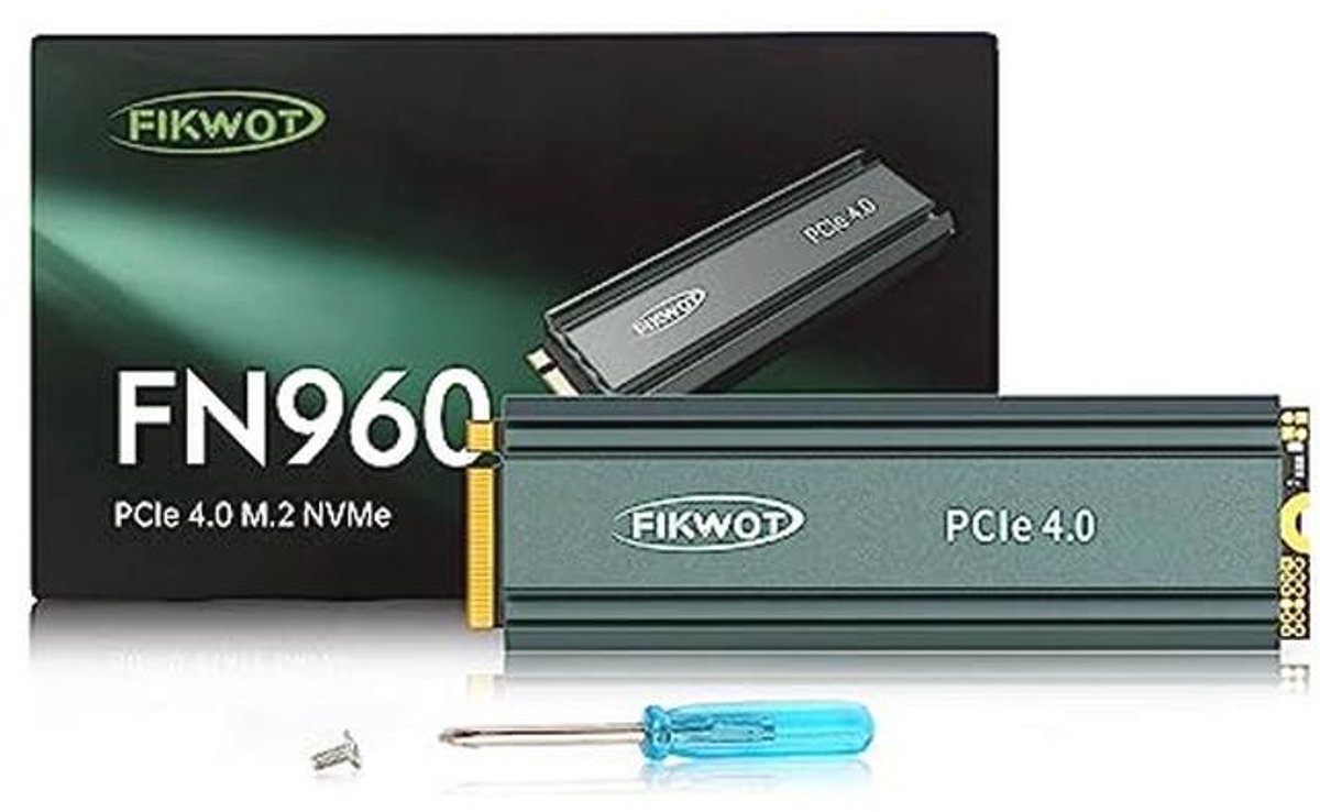 4 TB M.2 NVMe SSD - 5000 MB/s interne solid-state drive met koellichaam voor PS5 en laptops