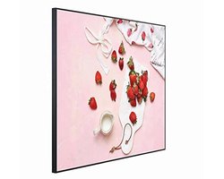 Ecowelle infraroodstraler met afbeelding | 350 watt | 60x60cm | Infrarood verwarming| | Made in Germany