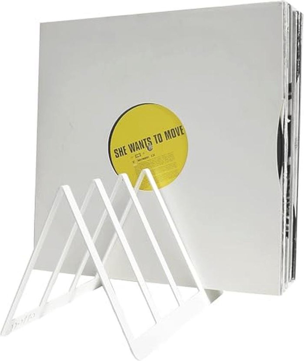 Presentatiestandaard voor 50 vinylplaten - Wit Design