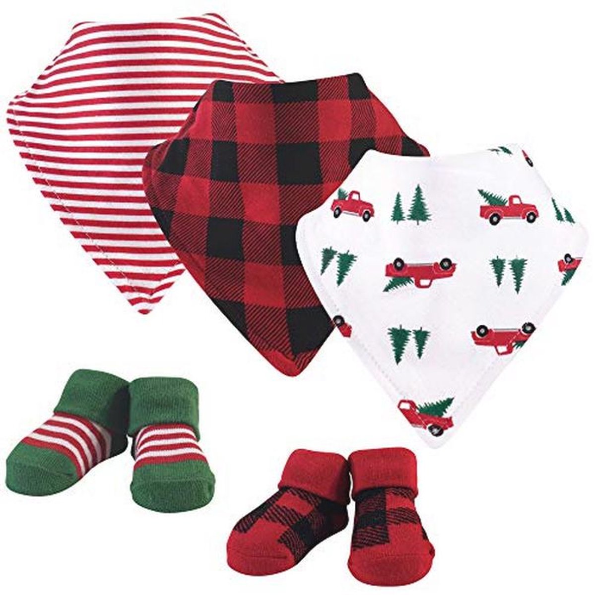 Bandana Slabbetjes en Sokken Set voor Babyjongens