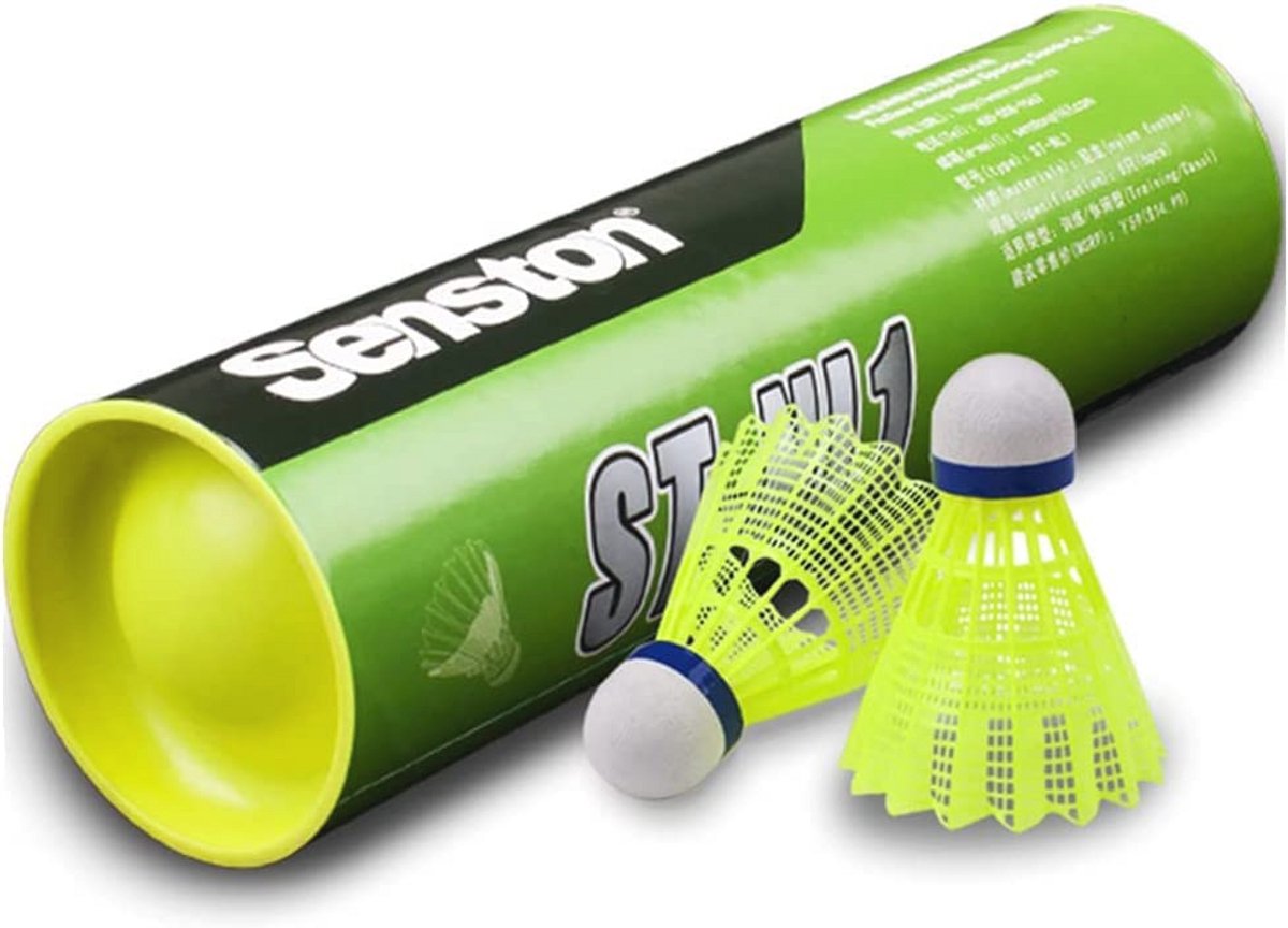Nylon Badminton Shuttles - 6 Stuks Voor Training en Familie Oefening