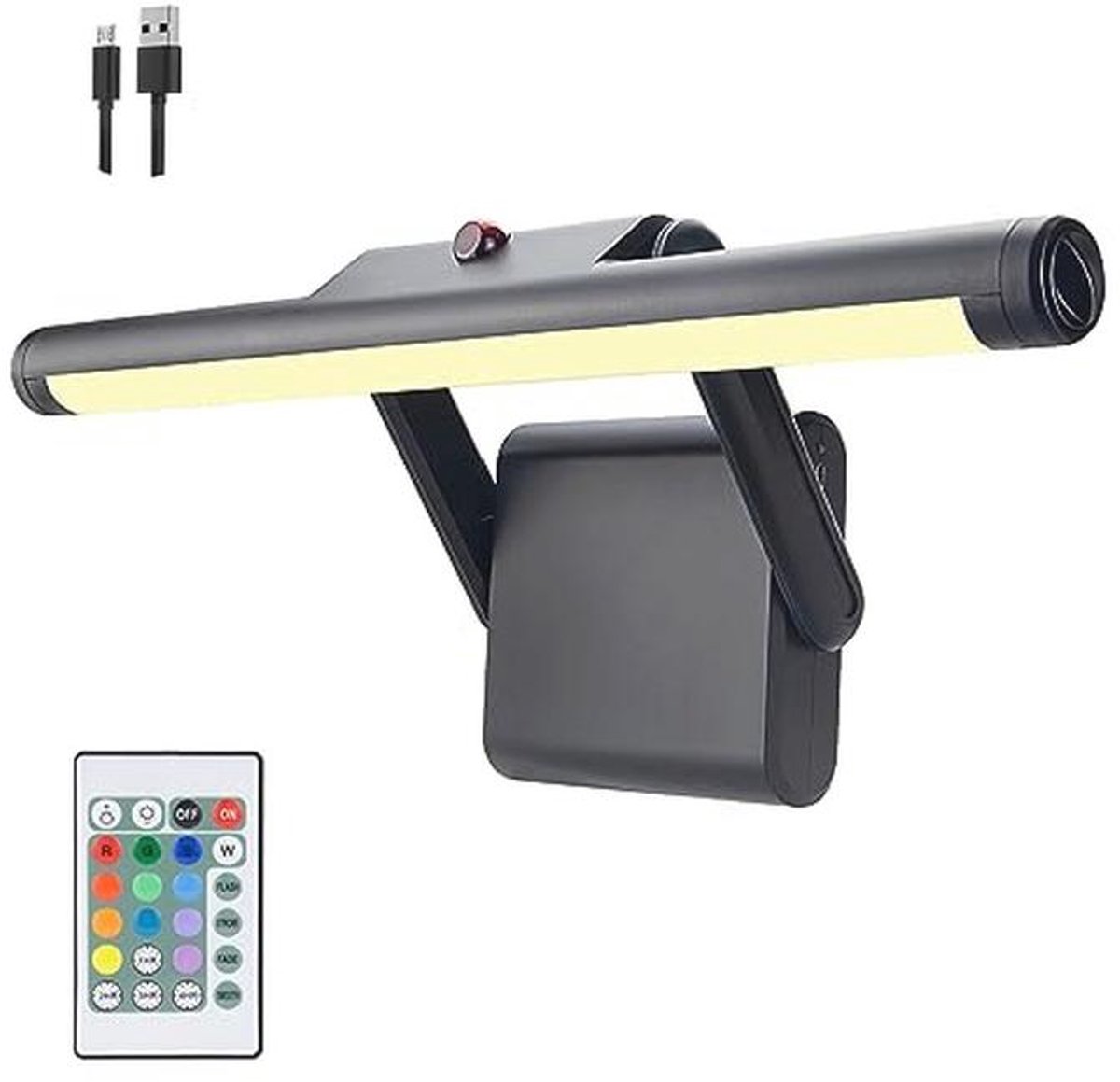 Draadloze Oplaadbare Wandlamp met Afstandsbediening en 12 Kleuren - Instelbare Verlichting voor Thuis
