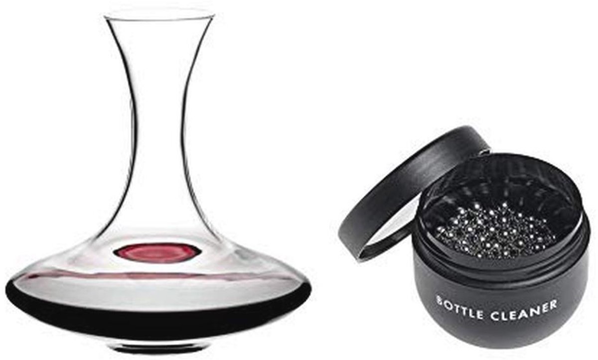 Decanterset Ultra met Glasreiniger - Elegante Handgemaakte Karaffe voor Wijnverfijning