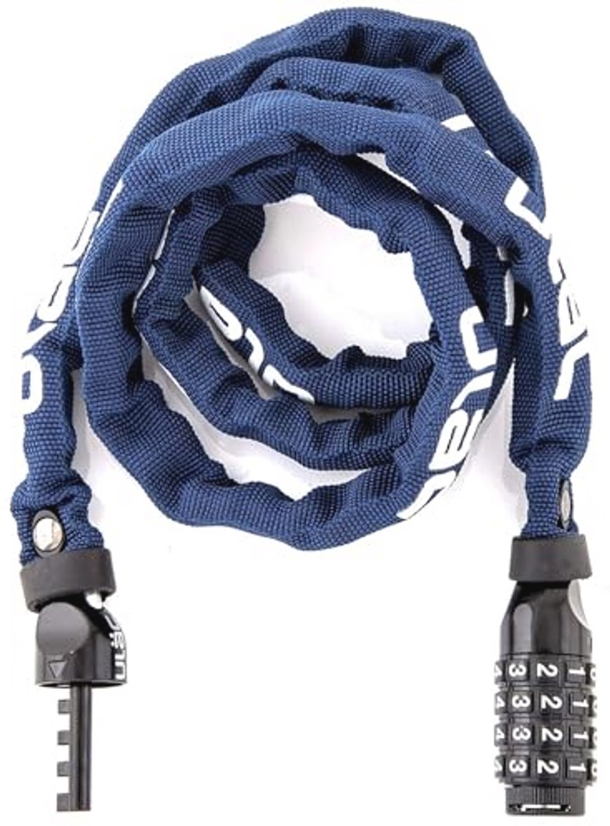 combinatieslot voor fietsen met resetbare 4-cijferige code - 120cm gehard stalen ketting