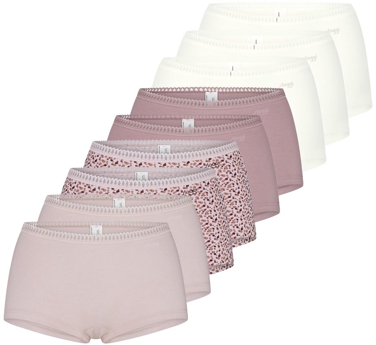 sloggi Dames shorts slip 9 pack GO Crush