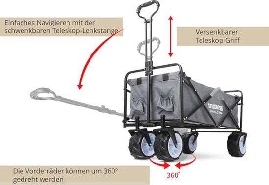 Inklapbare Bolderkar zonder Dak voor Outdoor Activiteiten — afbeelding 5