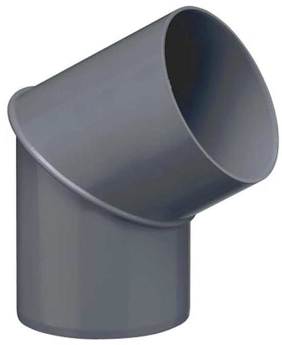 Regenpijpbocht 60 graden PVC 75mm - Eenvoudige installatie voor ...