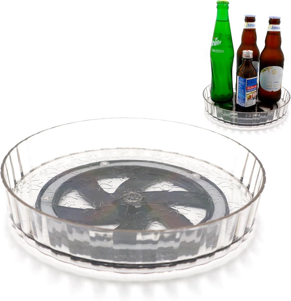 Draaibaar Opbergplateau voor Kruiden en Cosmetica - 21 cm Diameter