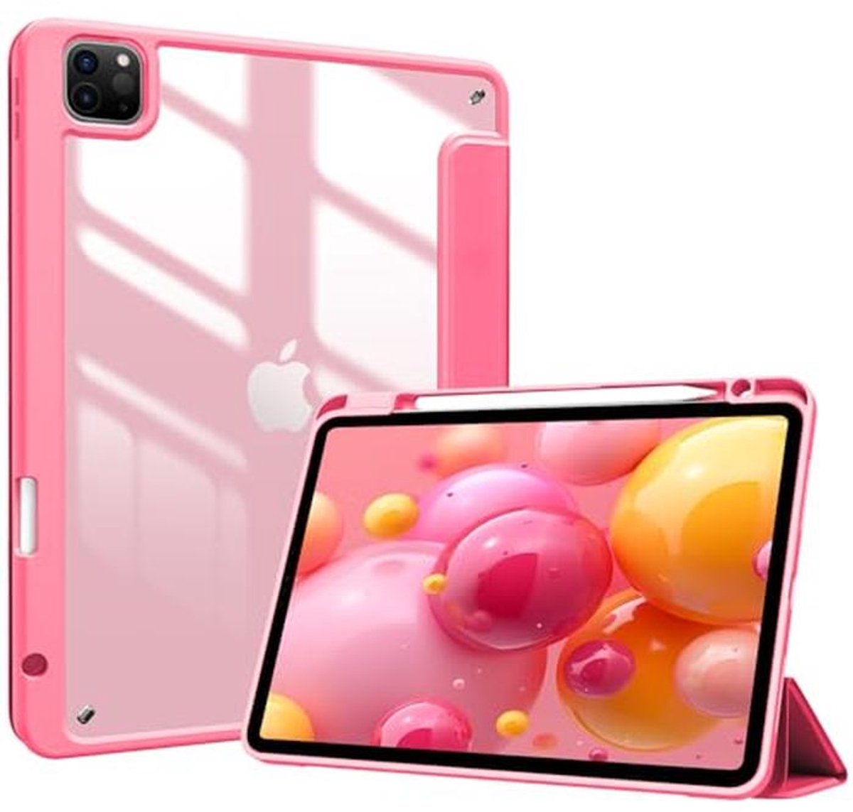 Shockproof Smart Case for iPad Pro 11 Inch with Pen Holder - Melon Pink