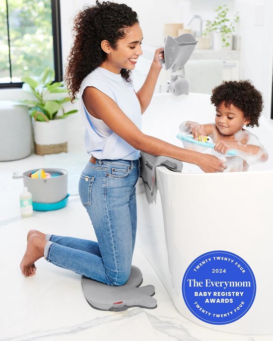 Baby Badset met Badje en Accessoires in Neutraal Grijs — afbeelding 3