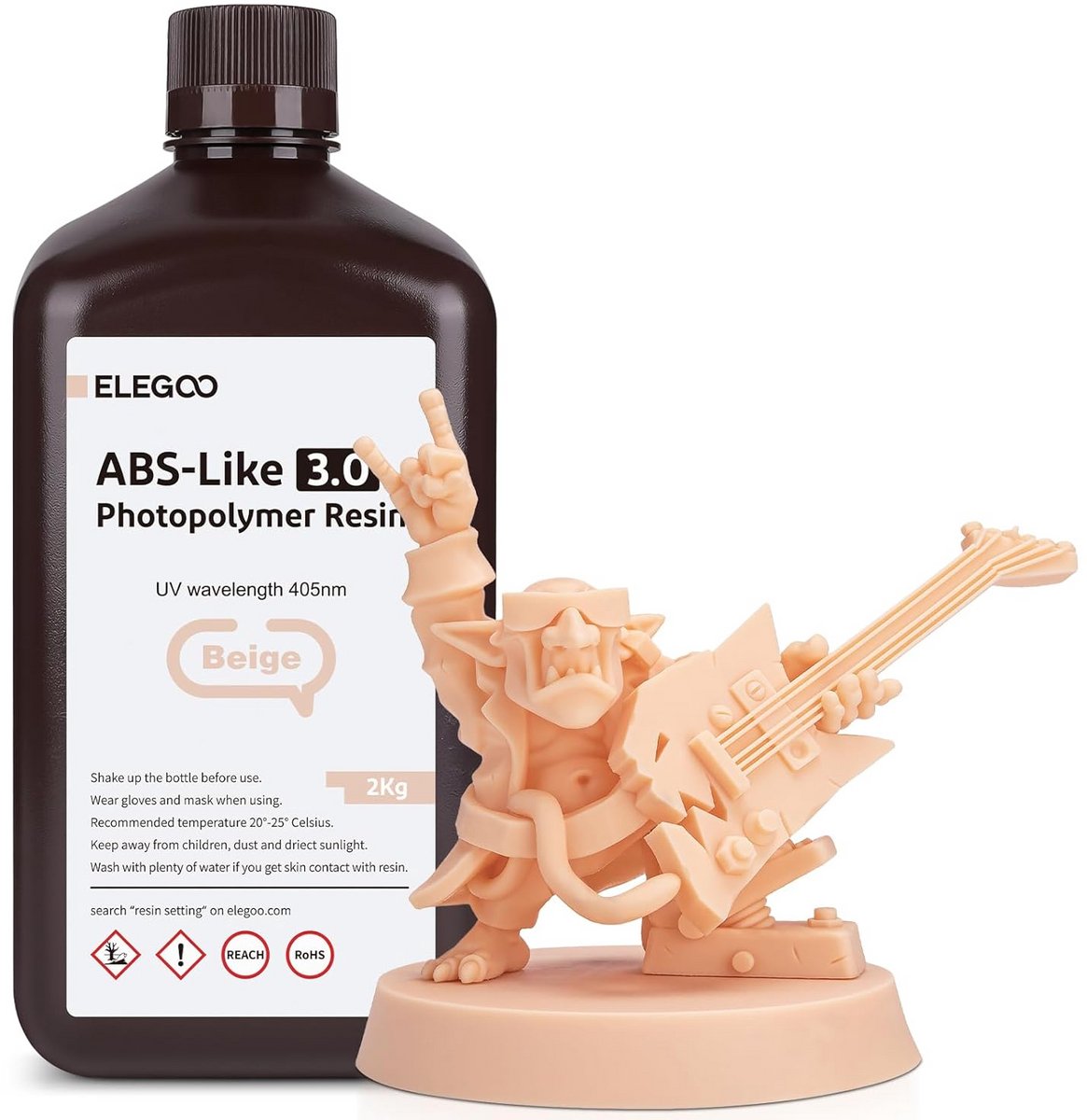ABS-Like 3D Printer Resin 2000g - Hoge Precisie, Niet Breekbaar, Verbeterde Kracht en Taaiheid