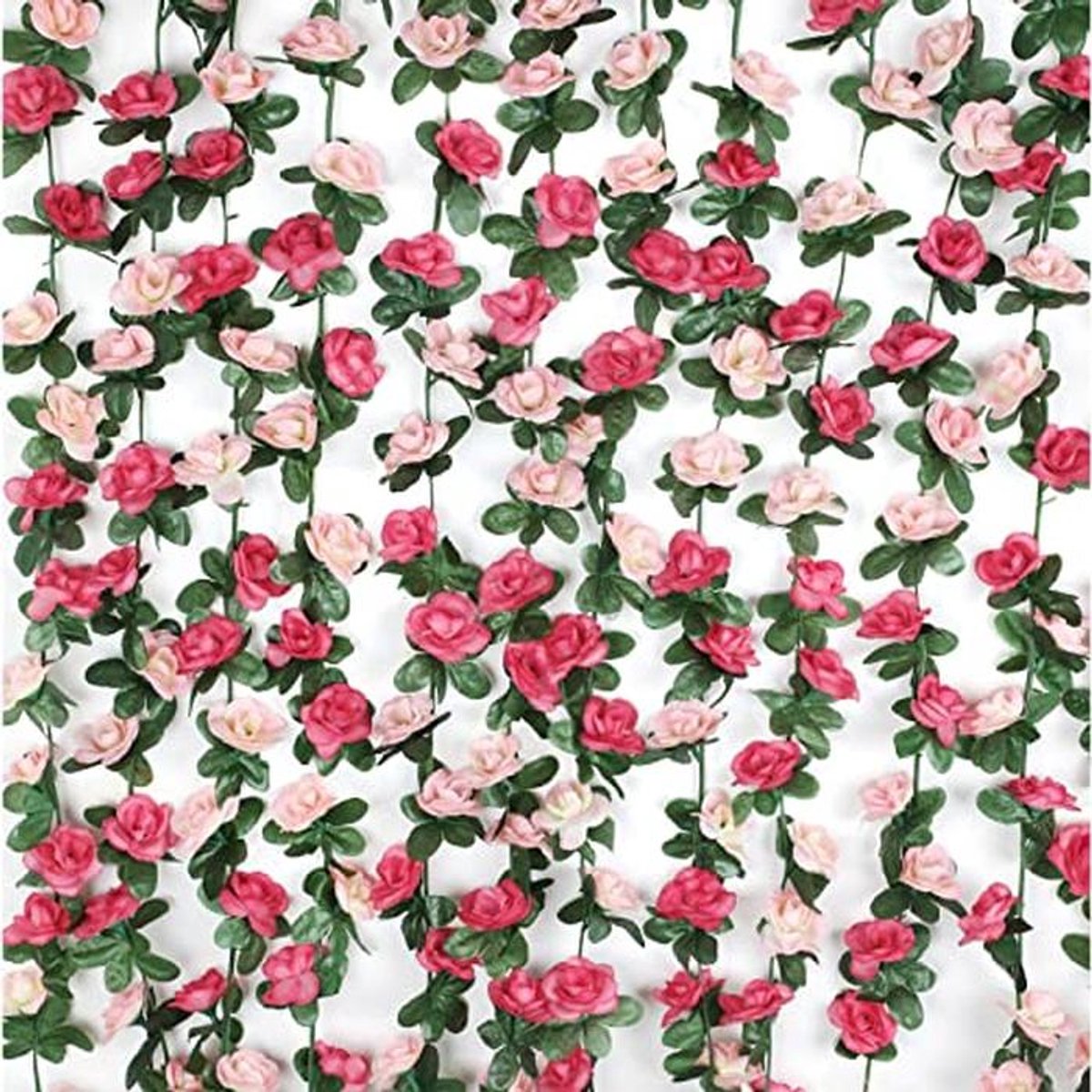2 Pcs 16.4ft Kunstmatige Rozen Klimop voor Decoratie - Ideaal voor Slaapkamer, Bruiloften,