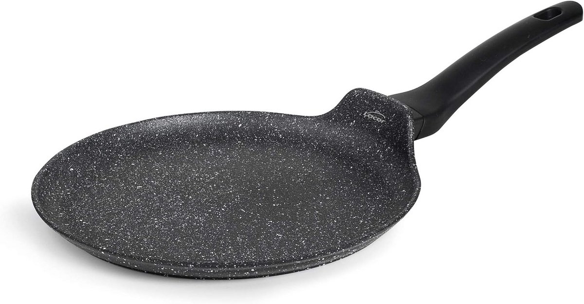 Crepe Pan 24 cm - Antiaanbakpan voor Alle Warmtebronnen, Inclusief Inductie - PFOA-vrij