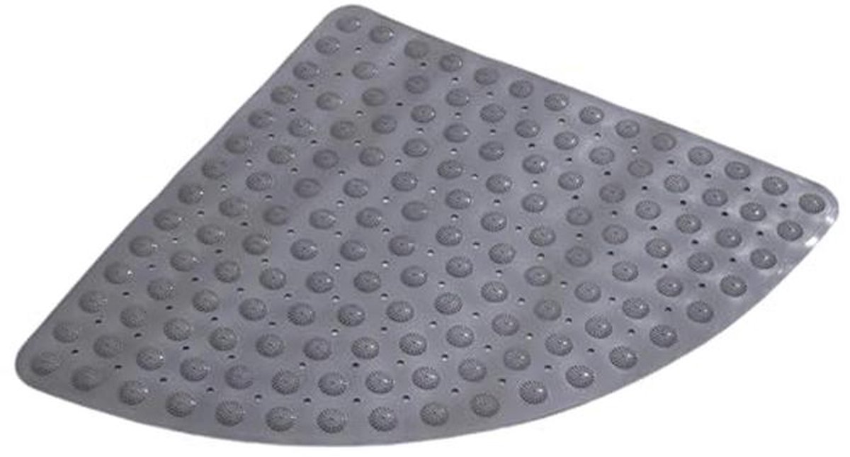 Antislip Ventilatorvormige Hoekdouchemat met Zuignap - Sneldrogend en Duurzaam