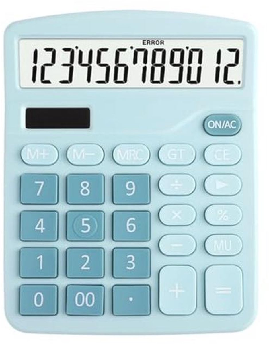 Draagbare 12-cijferige Solar Calculator met Groot Display voor Thuis, School en Kantoor