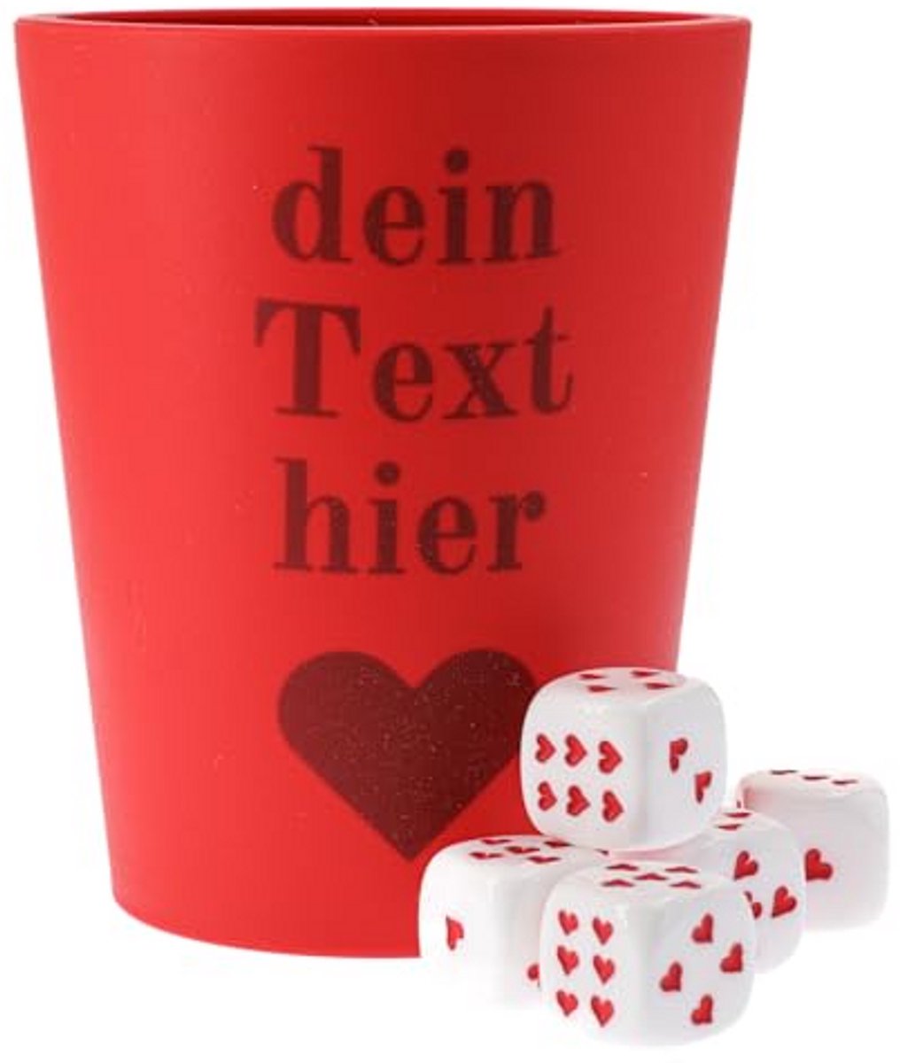 Unieke Dobbelbeker met Gravure - Gepersonaliseerd met Naam en Motief - Ideaal voor Bordspellen en Rollenspellen