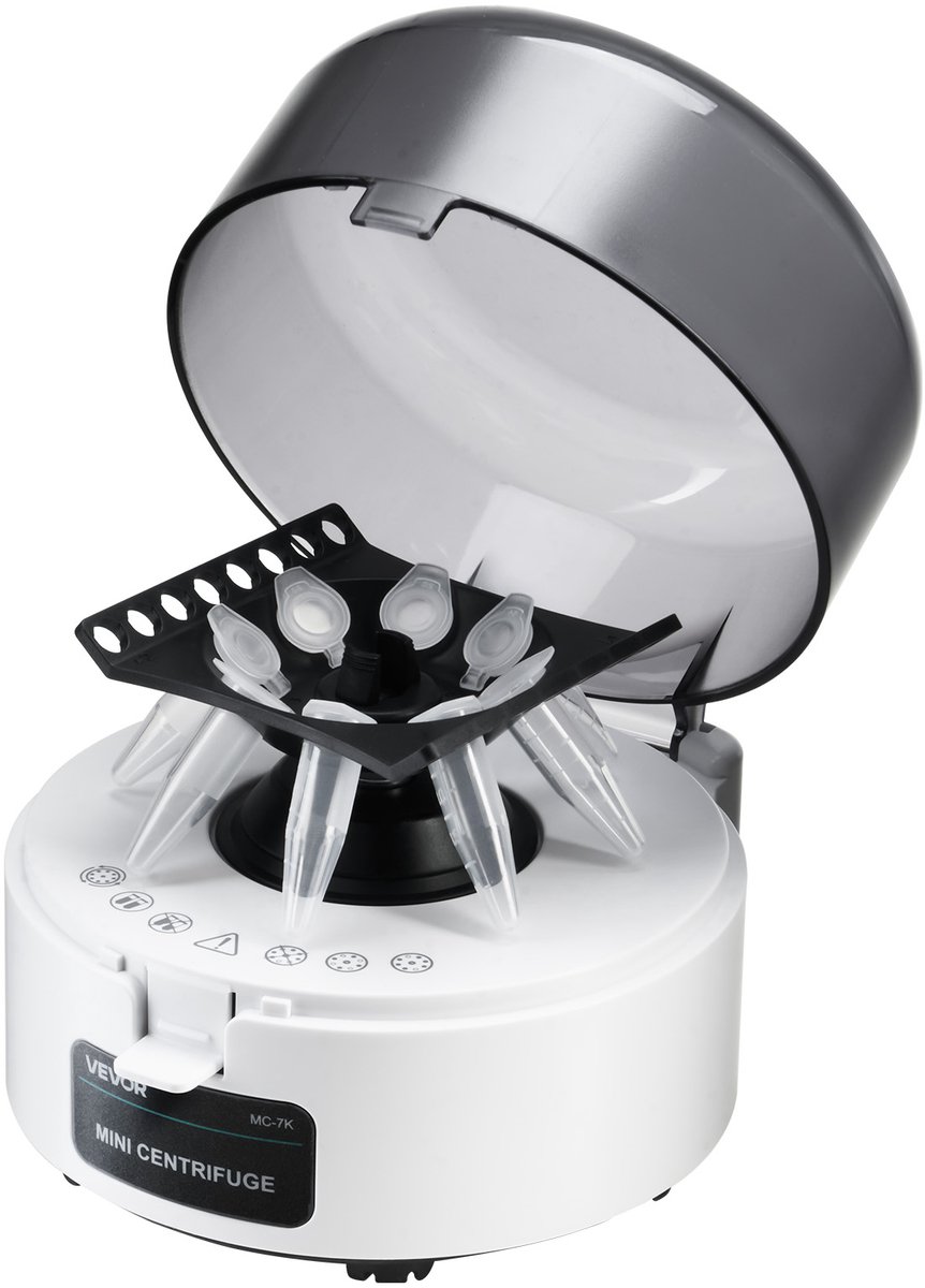 VEVOR Mini Centrifuge Machine 0,2/1,5/2ml 7000rpm Laboratorium Centrifuge Machine