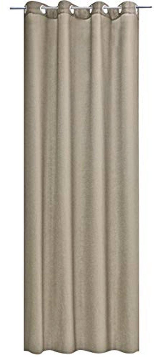 Kant-en-klaar blikdicht gordijn met ringen 140 x 245 cm - Voor gordijnenstang - Wasmachine