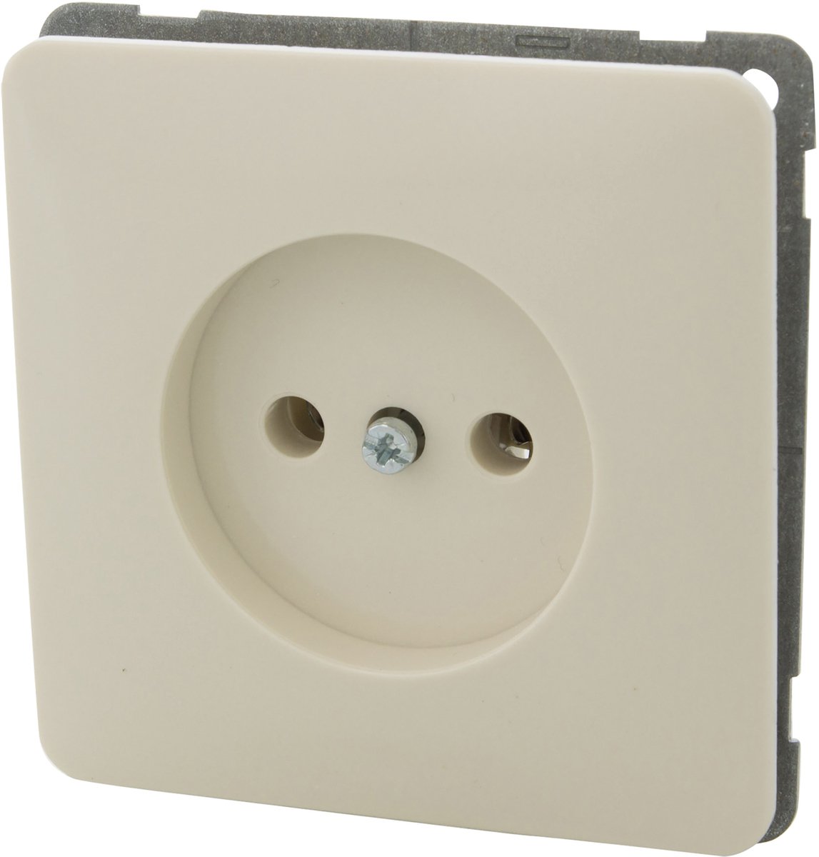 Peha Standard contactdoos - inbouw - 1-voudig - crème