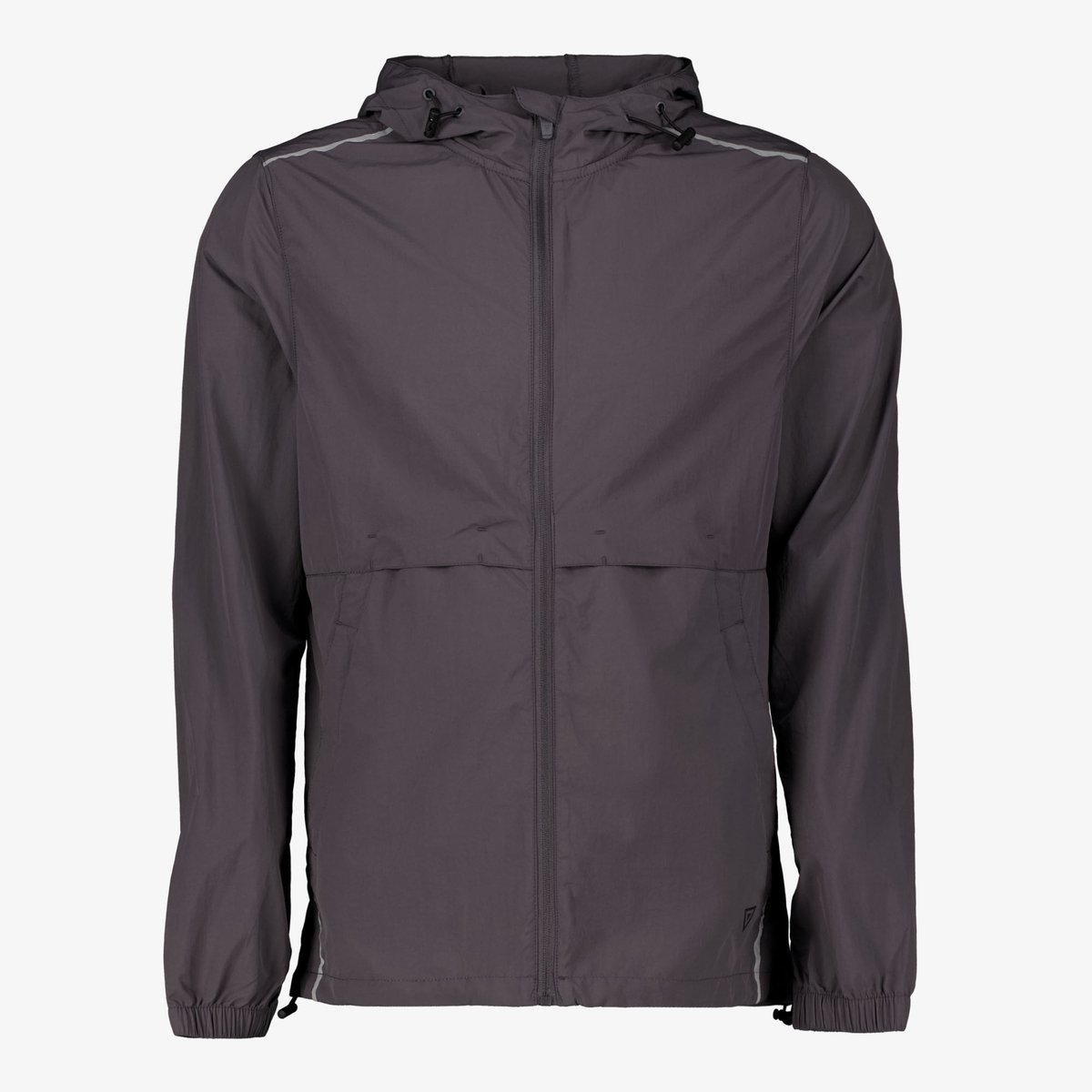 Osaga heren hardloop jas donkergrijs - Maat M