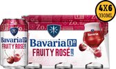 Bavaria 0.0% Fruity Rosé - Alcoholvrij Bier - 24 Blikjes 33 cl