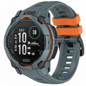 Siliconen bandje - geschikt voor Garmin Instinct 3 Amoled / Solar 50mm - gespsluiting - blauw