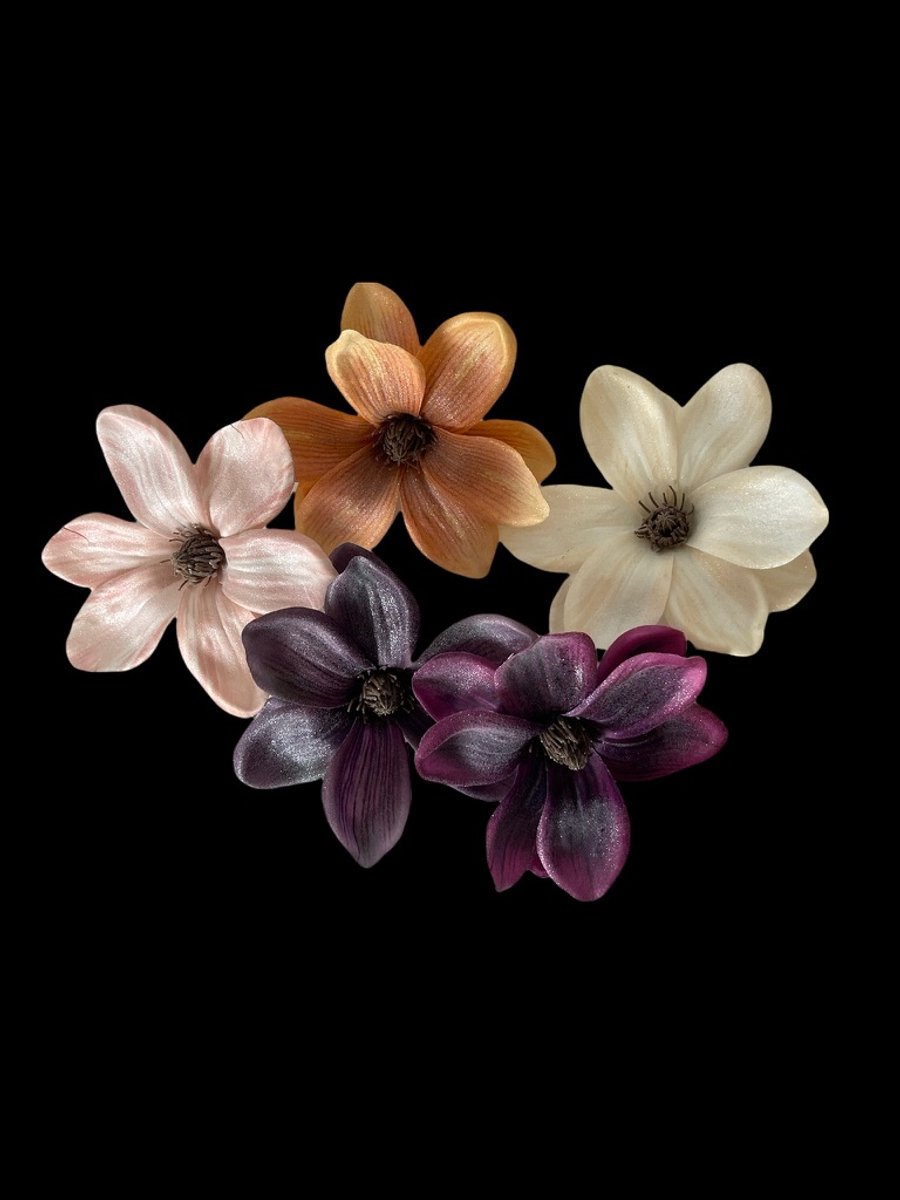 Seta Fiori - Set 25 stuks - Magnolia clip - 5 kleuren - *AANBIEDING*