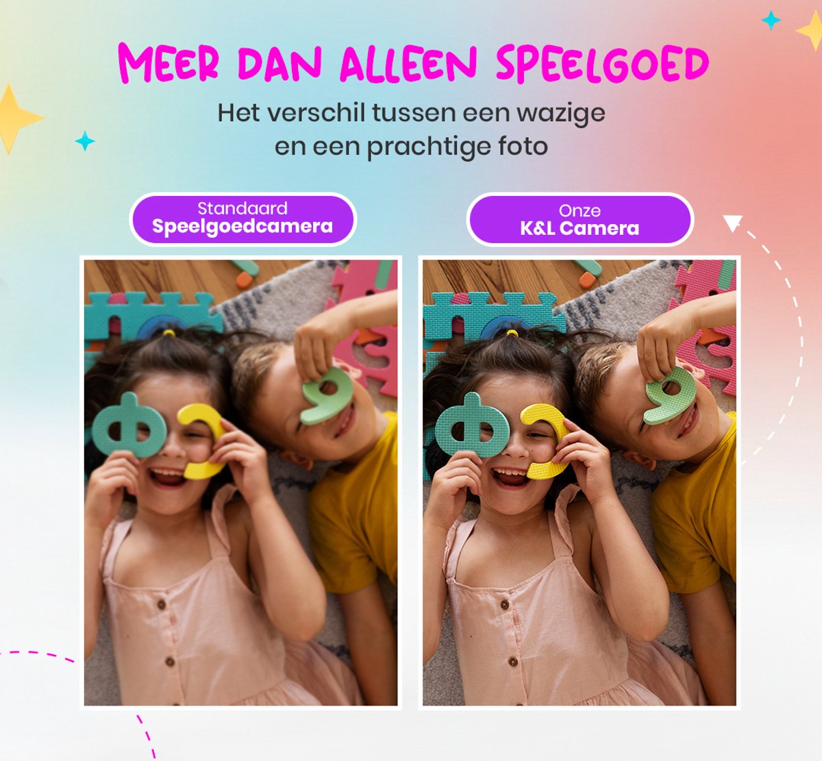 K&L Digitale Kindercamera Kids 32GB - Kinder vlog camera - Kindercamera's Digitaal - Fototoestel Kinderen - Kinderfototoestel — afbeelding 9
